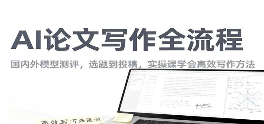 AI论文写作全流程,国内外模型测评,选题到投稿,实操课学高效写作方法-青年网赚