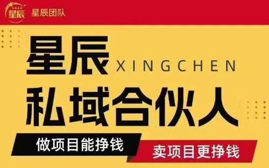 全网首发星辰私域项目合集，最新实操玩法，短期快速实现变现-青年网赚