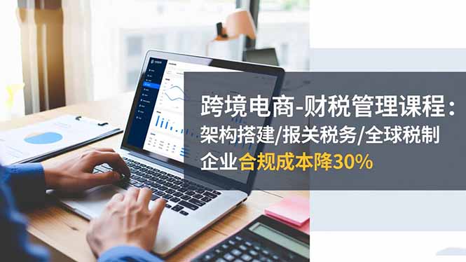 跨境电商-财税管理课程：架构搭建/报关税务/全球税制，企业合规成本降30%-青年网赚