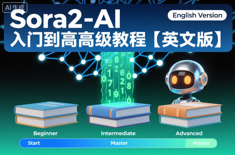 Sora2-AI入门到高级教程【英文版】-青年网赚