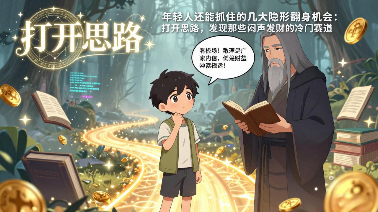 付费文1+2：年轻人还能抓住的几大隐形翻身机会：打开思路，发现那些闷声发财的冷门赛道-青年网赚