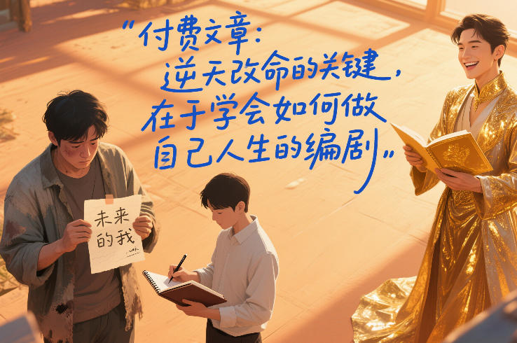 付费文章：逆天改命的关键，在于学会如何做自己人生的编剧-青年网赚