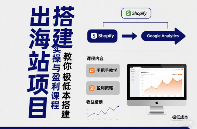 小淘出海站项目，搭建实操与盈利课程，手把手教你用极低成本搭建-青年网赚
