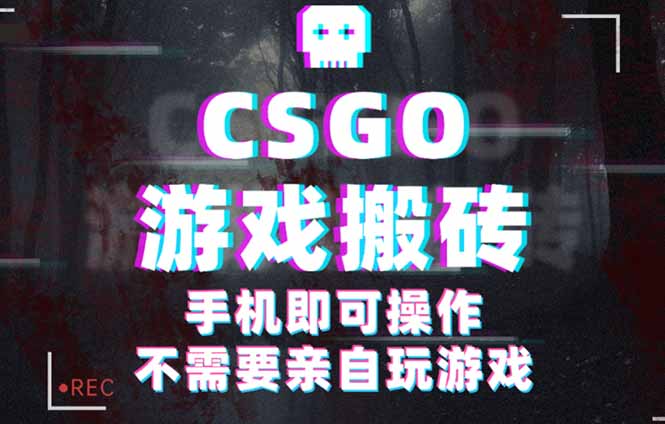 CSGO游戏挂机捡漏，单日扫货500+，年底小高峰上车可吃肉，手机即可操作…-青年网赚
