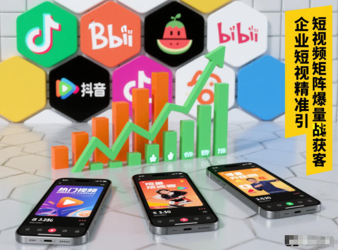 企业短视频精准引流矩阵获客，短视频矩阵爆量战法-青年网赚
