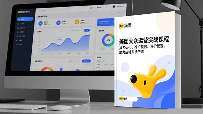 美团大众运营实战课程，排名优化、推广投放、评价管理，助力店铺业绩倍增-青年网赚