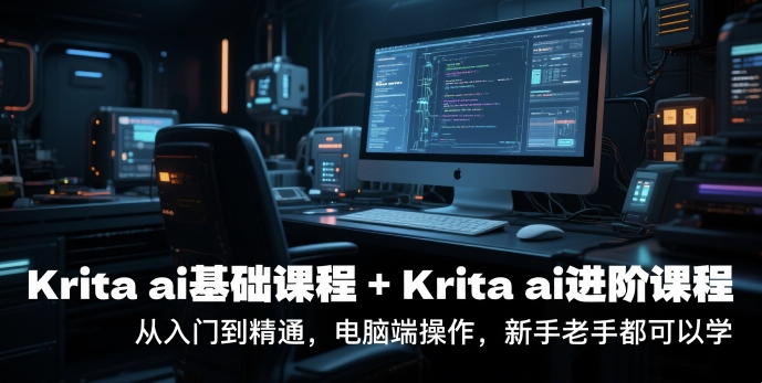 krita ai基础课程+Krita ai进阶课程，从入门到精通，电脑端操作，新手老手都可以学-青年网赚