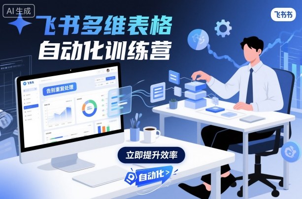 飞书多维表格自动化训练营，手把手教你告别重复处理，用多维表格开启高效办公新模式-青年网赚