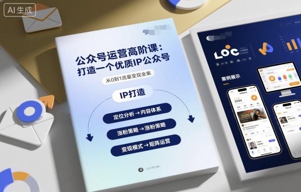 公众号运营高阶课，打造一个优质IP公众号-青年网赚