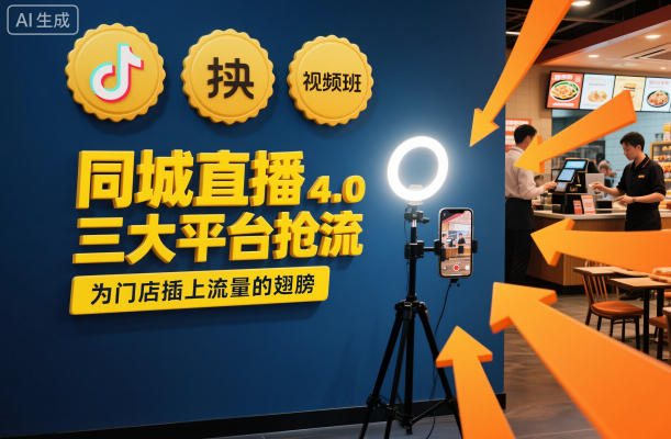 同城直播实操班4.0，三大平台抢流，为门店插上流量的翅膀-青年网赚