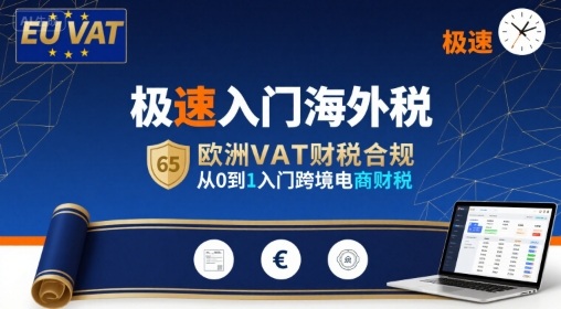 极速入门海外税，欧洲VAT财税合规，从0到1入门跨境电商财税-青年网赚