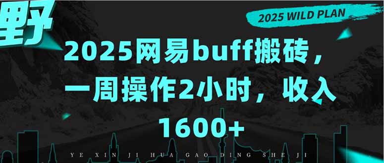 2025网易buff搬砖，一周操作2小时，收入1600+-青年网赚