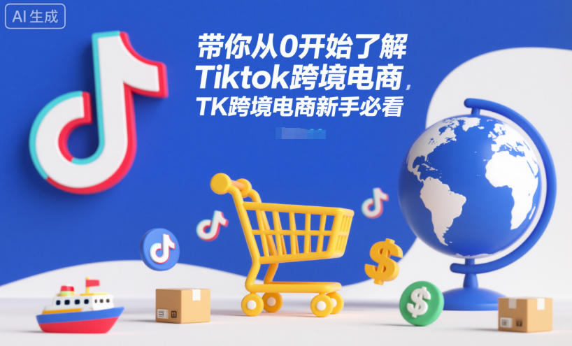 带你从0开始了解Tiktok跨境电商，TK跨境电商新手必看-青年网赚