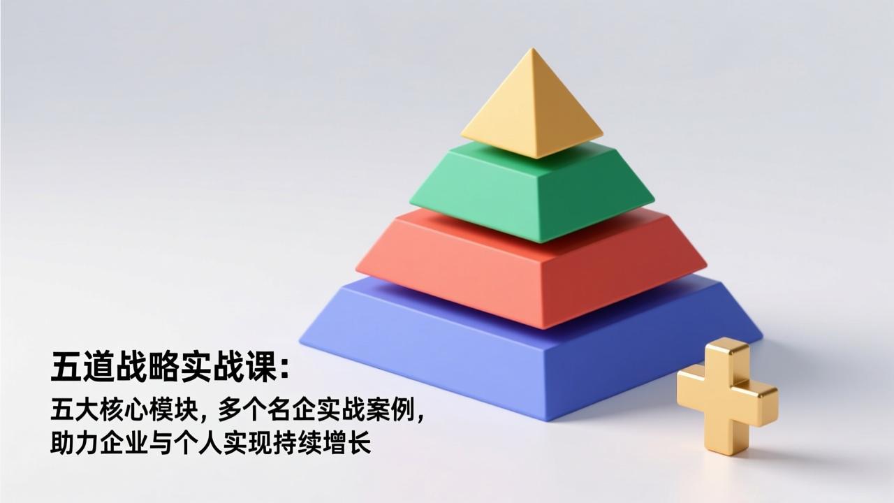 五道战略实战课：五大核心模块，多个名企实战案例，助力企业与个人实现持续增长-青年网赚