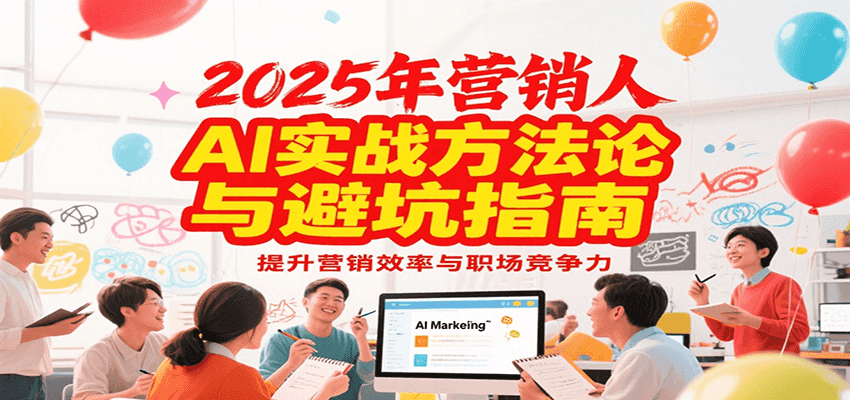 2025年营销实战方法论与避坑指南，利用AI提升营销效率与职场竞争力-青年网赚