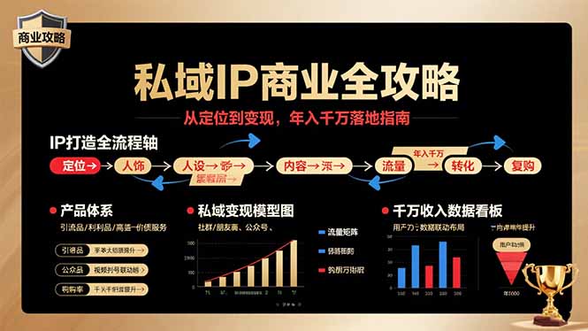 私域IP商业全攻略，从定位到变现，年入千万落地指南-青年网赚