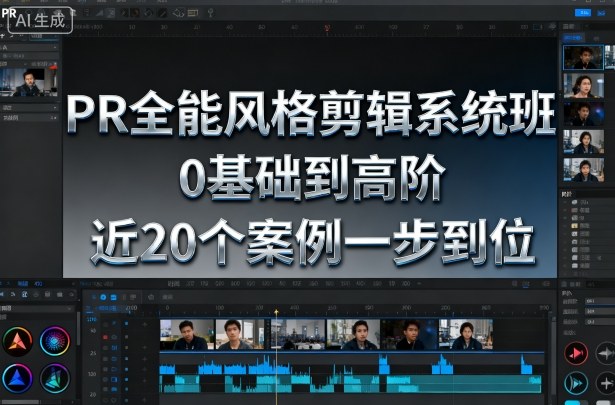 PR全能风格剪辑系统班，0基础到高阶，近20个案例一步到位-青年网赚