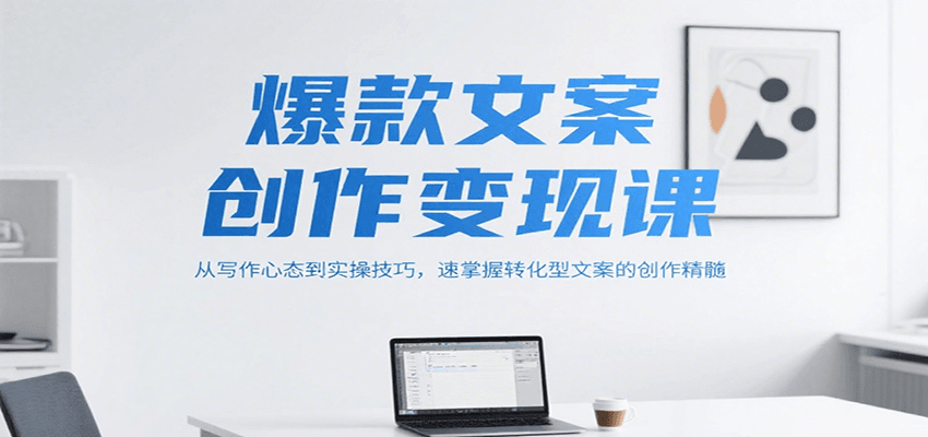 爆款文案创作变现课，从写作心态到实操技巧，速掌握转化型文案的创作精髓-青年网赚