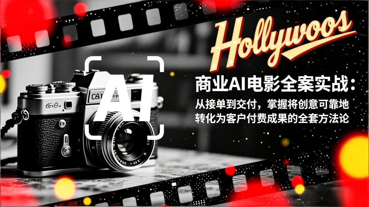 商业AI电影全案实战：从接单到交付，掌握将创意可靠地转化为客户付费成果的全套方法论-青年网赚