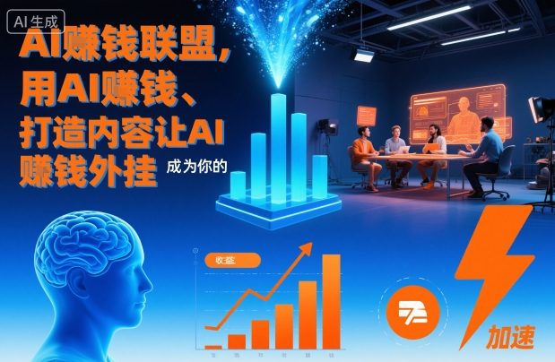 AI賺钱联盟，用AI賺钱、打造内容让AI成为你的賺钱外挂-青年网赚