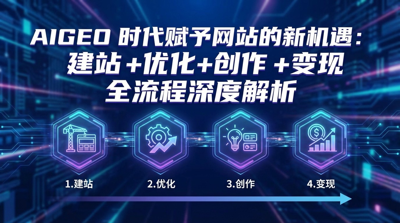 AIGEO+时代赋予网站的新机遇:建站+优化+创作+变现+全流程深度解析-青年网赚