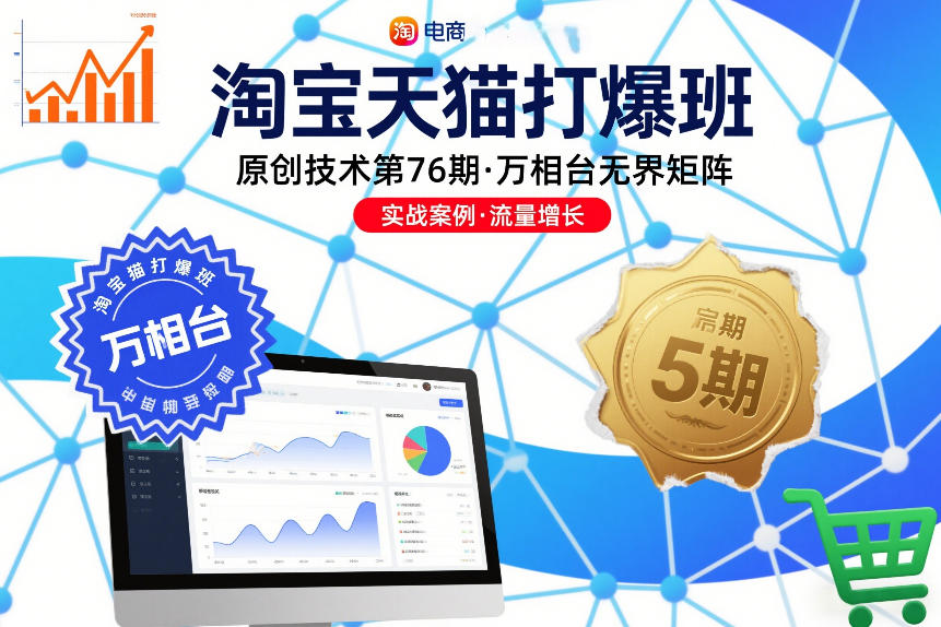 淘宝天猫打爆班原创技术第76期，万相台无界矩阵-青年网赚