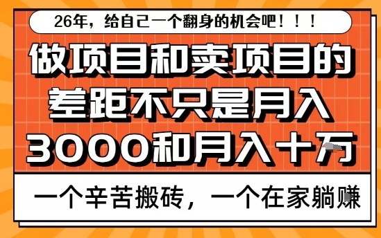 为什么卖项目能轻松月入10个W,而做项目却真正賺不到什么钱?原因竟然是这个!【揭秘】-青年网赚