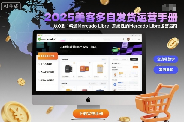 2025美客多自发货运营手册：从0到1精通Mercado Libre，系统性的Mercado Libre运营指南-青年网赚