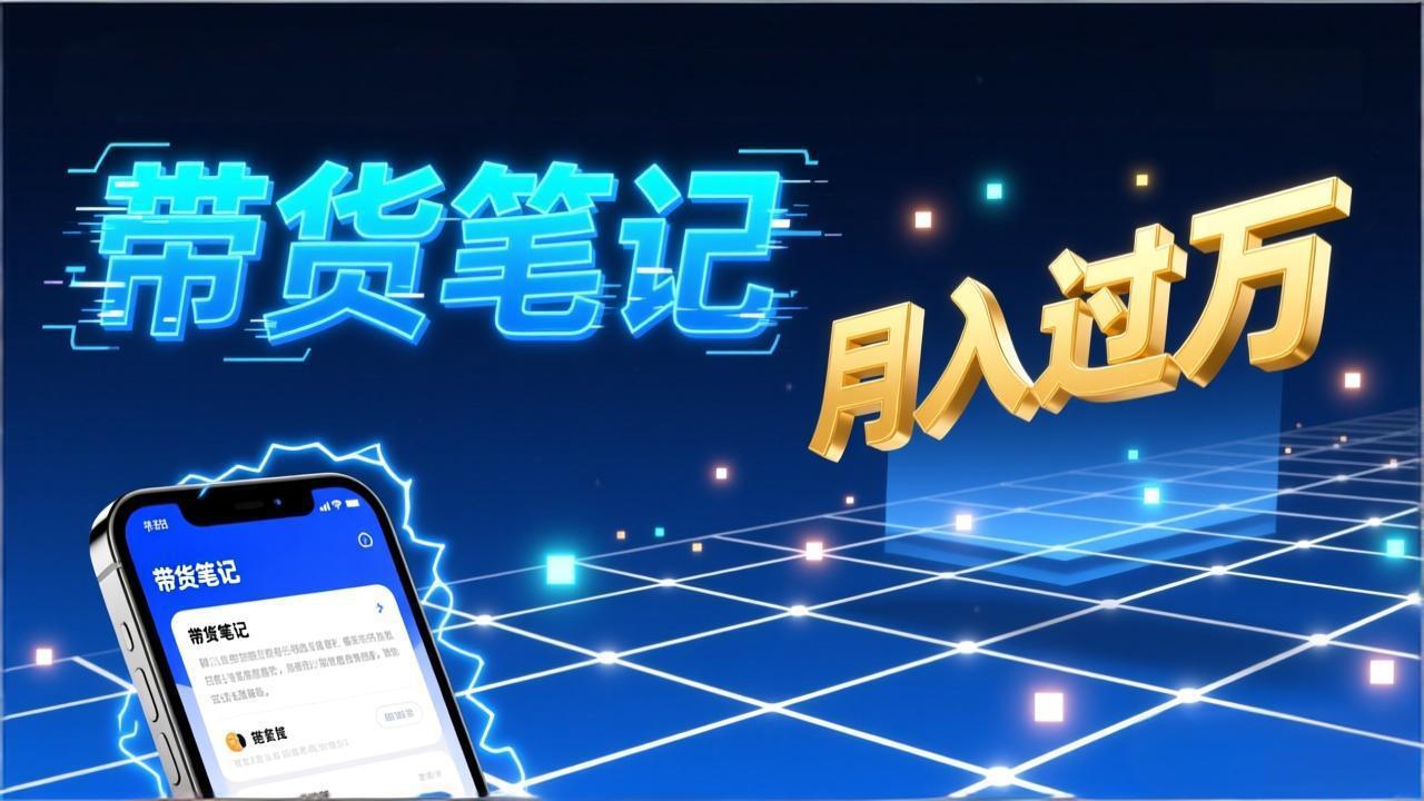 小红书爆款笔记带货实战：拆解封面标题正文全要素，手把手教你单篇笔记带货月入过万-青年网赚