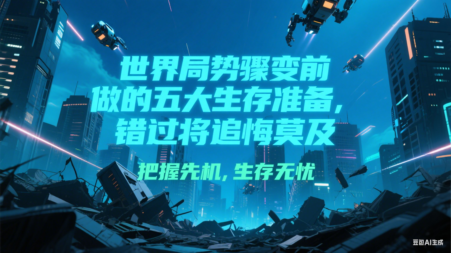 付费文章《世界局势骤变前必做的五大生存准备，错过将追悔莫及》-青年网赚