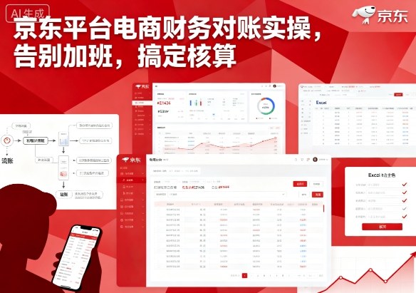 京东平台电商财务对账实操，告别加班，搞定核算-青年网赚