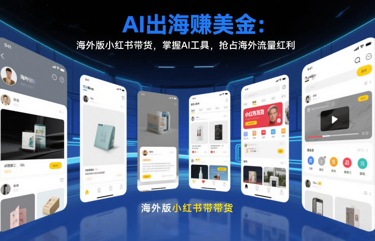 AI出海賺美金：海外版小红书带货，掌握AI工具，抢占海外流量红利(更新2026)-青年网赚