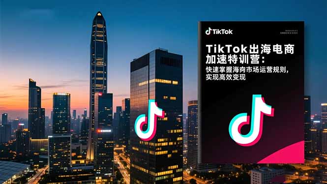 TikTok出海电商加速特训营-更新：快速掌握海外市场运营规则，实现高效变现-青年网赚