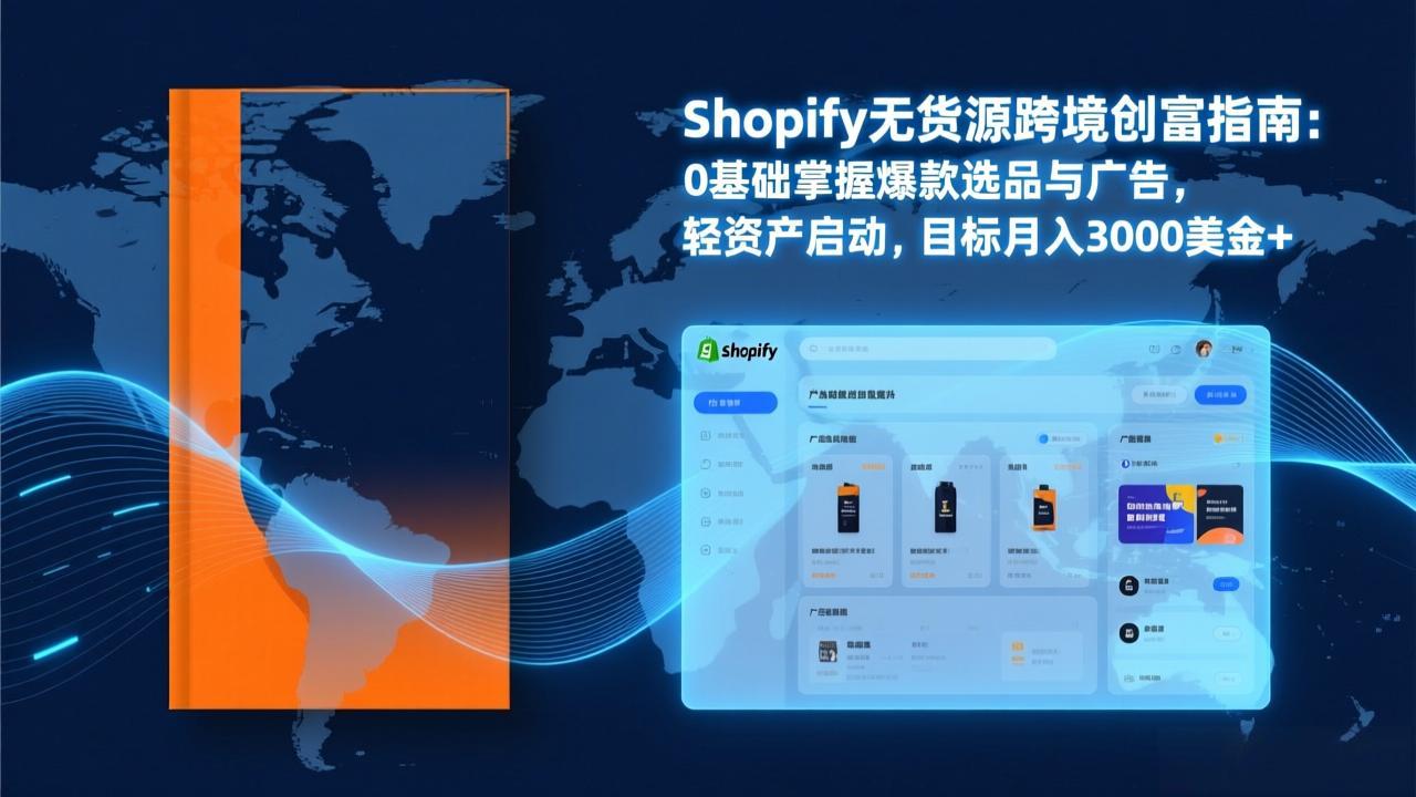 Shopify爆款打法实战：从选品到广告投放，复制爆款模型，驱动独立站月销售额破万刀-青年网赚