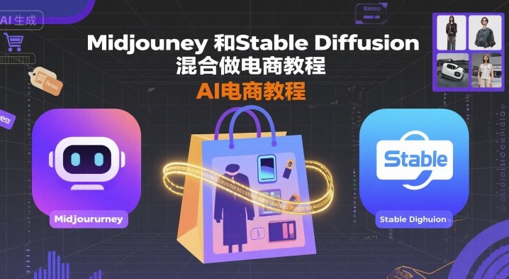 Midjourney和Stable Diffusion混合做电商教程-ai电商教程-青年网赚