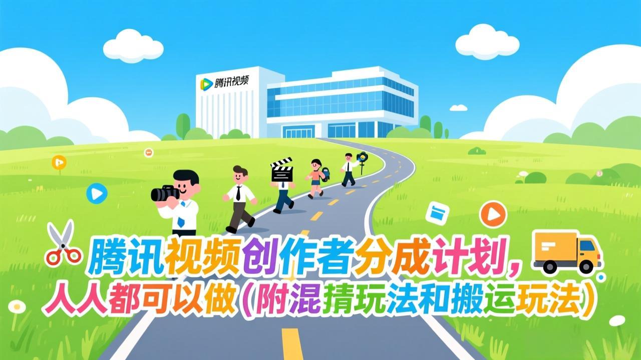 腾讯视频创作者分成计划，人人都可以做(附混剪玩法和搬运玩法-青年网赚