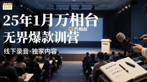 25年1月万相台无界爆款特训营线下录音-青年网赚