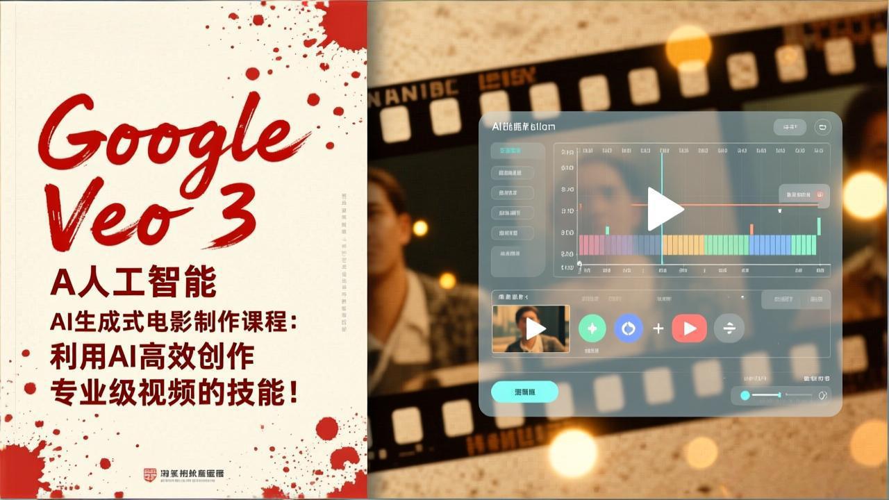 Google Veo 3人工智能AI生成式电影制作课程：利用AI高效创作专业级视频的技能！-青年网赚