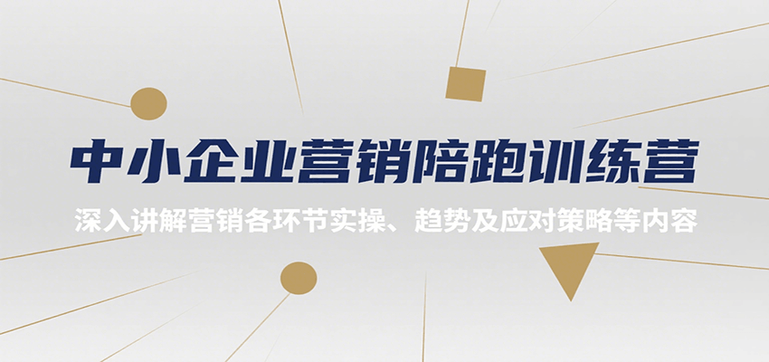 中小企业营销陪跑训练营，深入讲解营销各环节实操、趋势及应对策略等内容-青年网赚