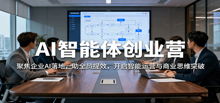 AI智能体创业营：聚焦企业AI落地，助全员提效，开启智能运营与商业思维突破-青年网赚