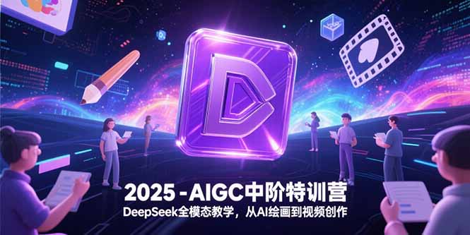 2025-AIGC中阶特训营，DeepSeek全模态教学，从AI绘画到视频创作-青年网赚