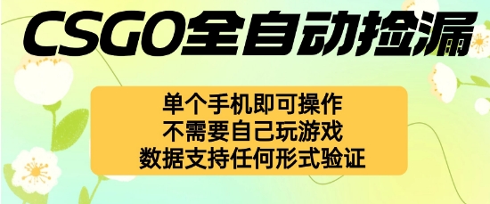 自动挂G捡漏，不用自己挂G不用玩游戏，一个手机即可操作，新手小白轻松月入1W+【揭秘】-青年网赚