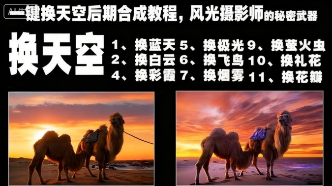 一键换天空后期合成教程，风光摄影师的秘密武器-青年网赚