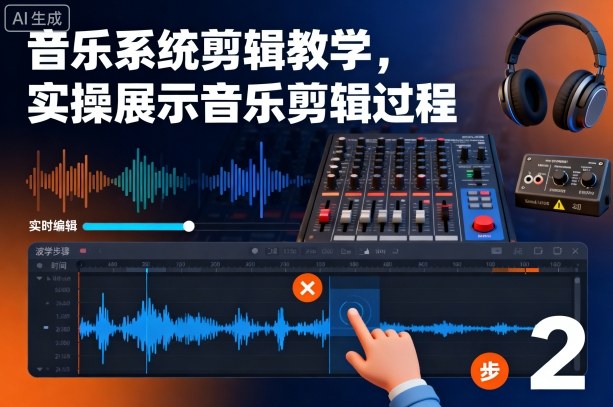 音乐系统剪辑教学,实操展示音乐剪辑过程-青年网赚