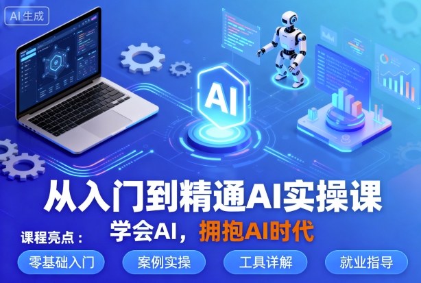 从入门到精通AI实操课，学会AI，拥抱AI时代-青年网赚