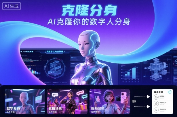 AI数字人认知实操课，克隆你的数字人分身-青年网赚