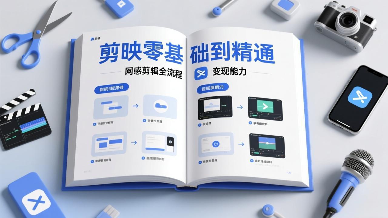 剪映零基础也能快速上手，从入门到精通掌握网感剪辑全流程，掌握能直接变现的剪辑能力-青年网赚