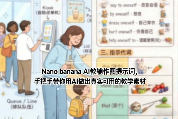 Nano banana AI教辅作图提示词，手把手带你用AI做出真实可用的教学素材-青年网赚