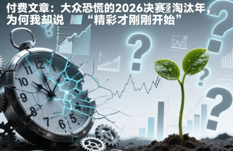 付费文章：大众恐慌的2026决赛淘汰年，为何我却说“精彩才刚刚开始”？-青年网赚