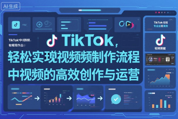 TikTok中视频制做流程，轻松实现Tk中视频的高效创作与运营-青年网赚